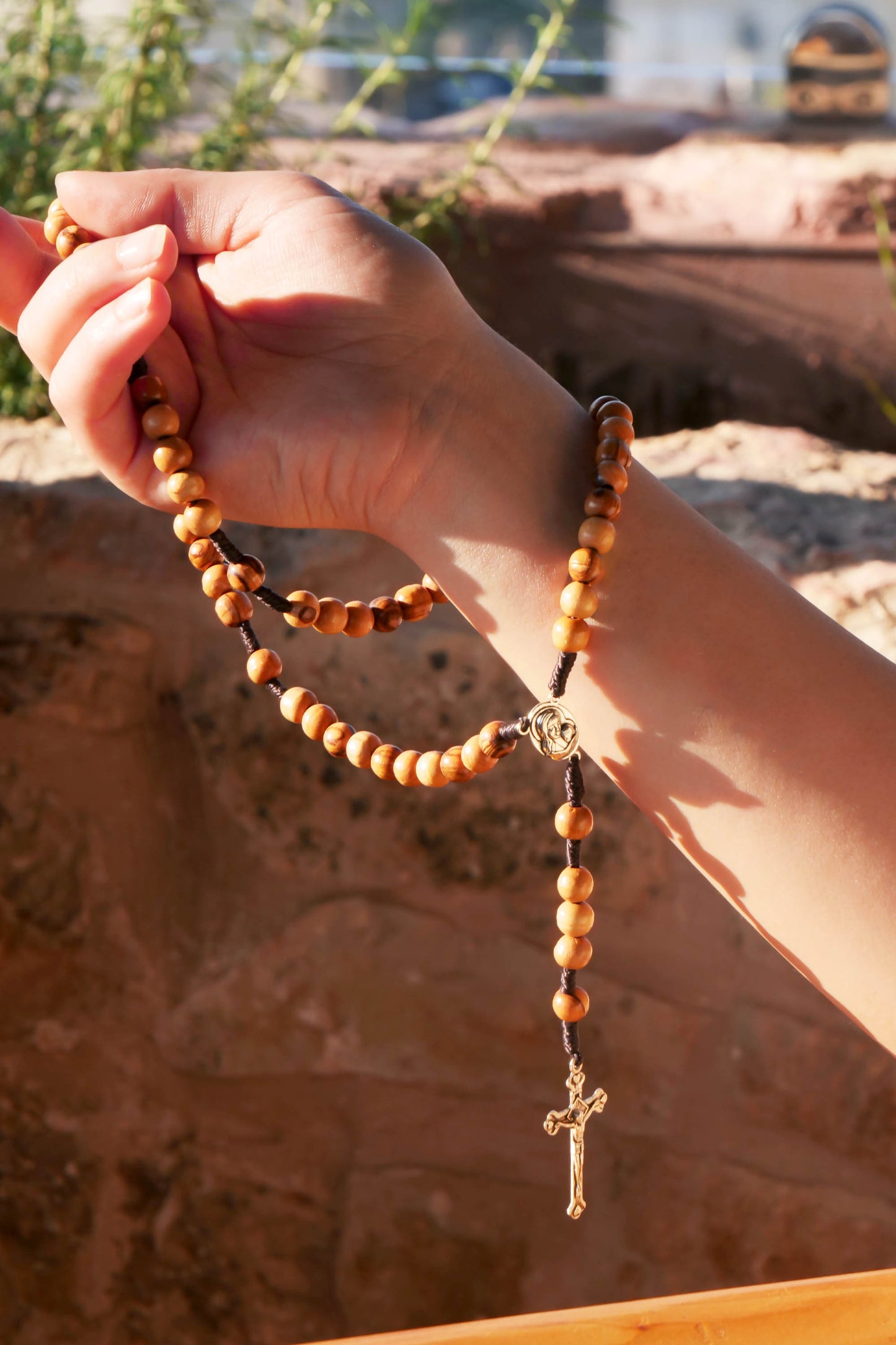 Word Of Wisdom Christian Rosary With original Bethlehem Soil