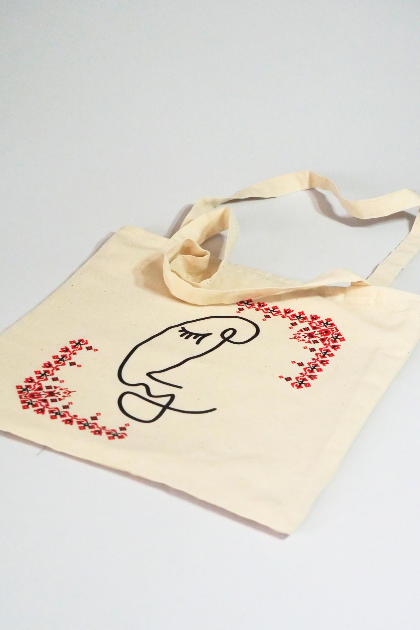 Unspoken Embroidered Tote Bag