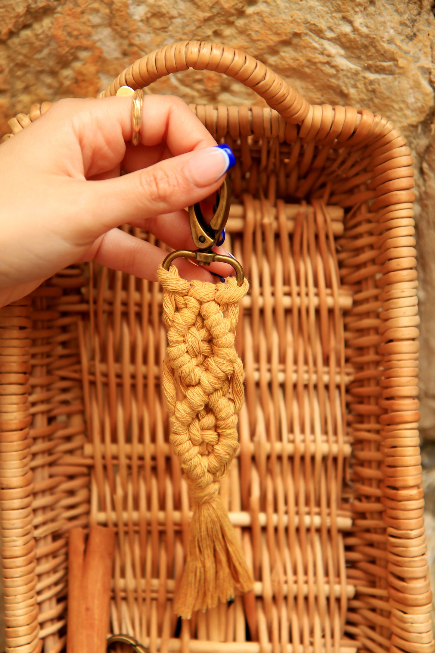 Macramé Weave Key Chain