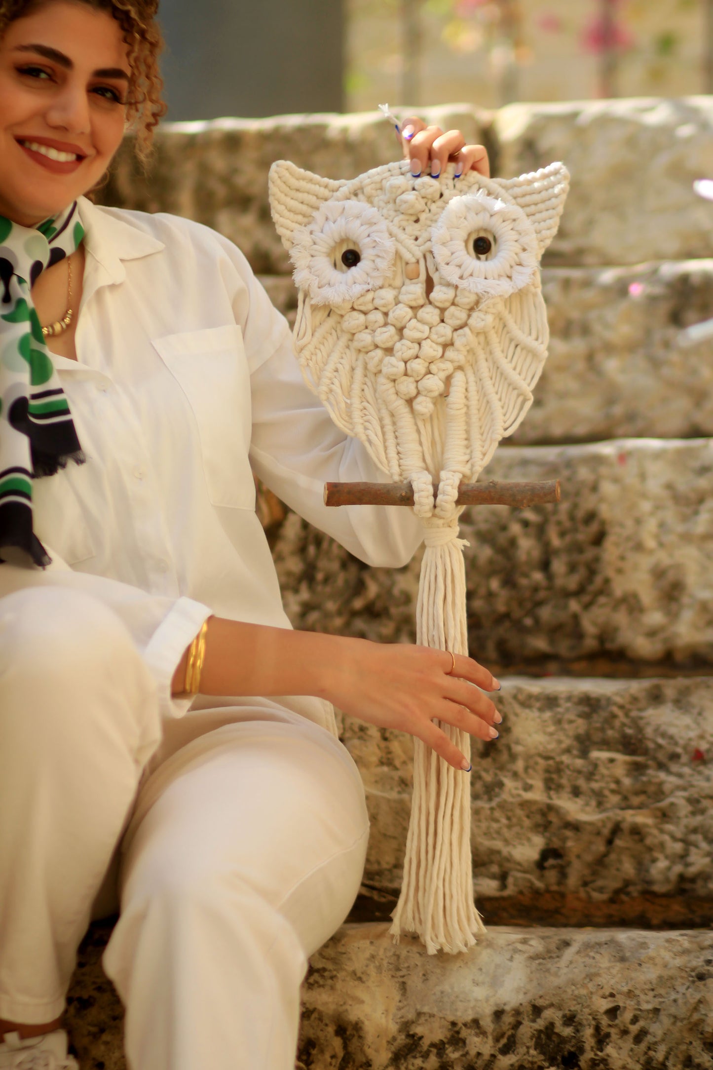 Iconic Vision Macramé Owl Wall Hanger