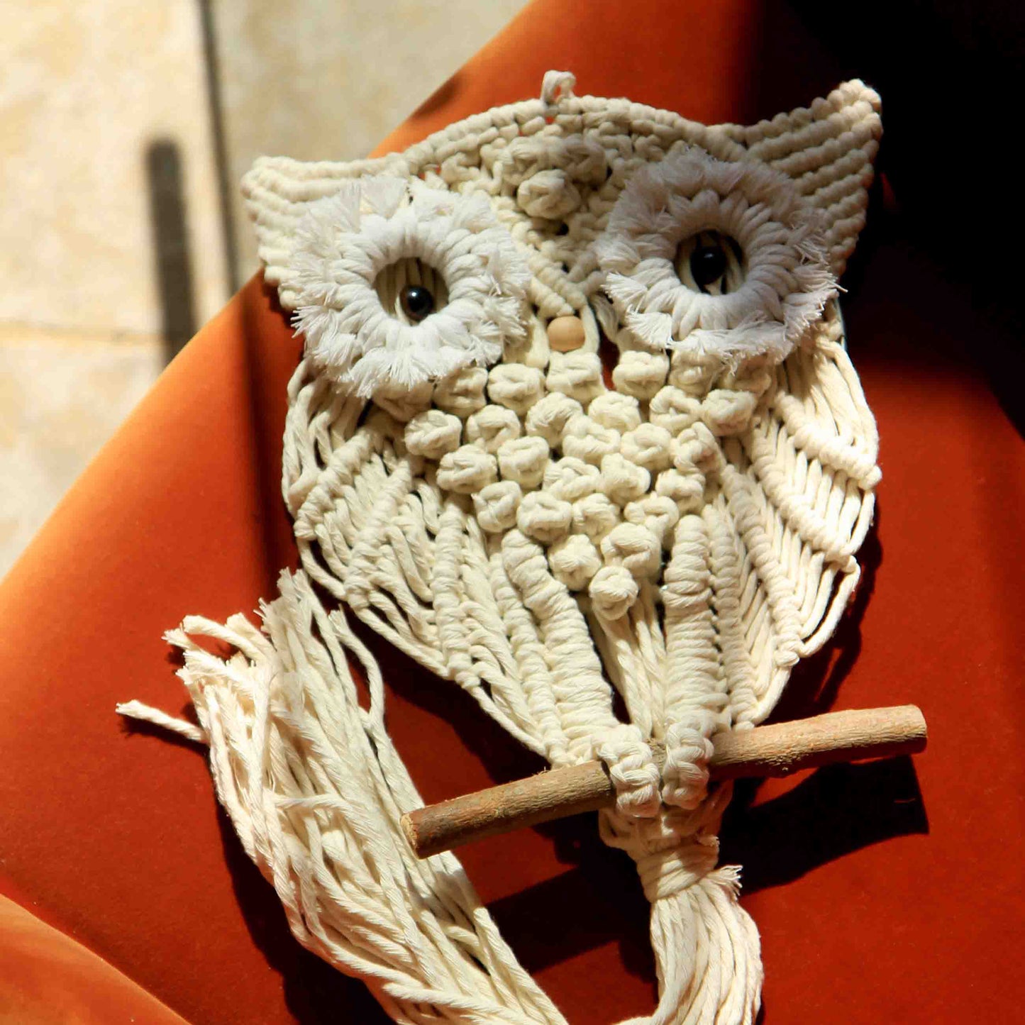 Iconic Vision Macramé Owl Wall Hanger