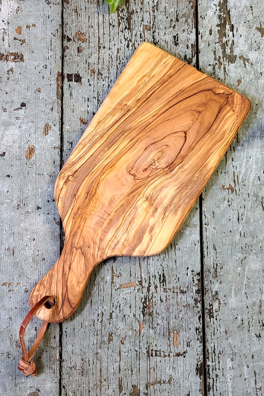 Petite Organic Olive Wood Slice Board