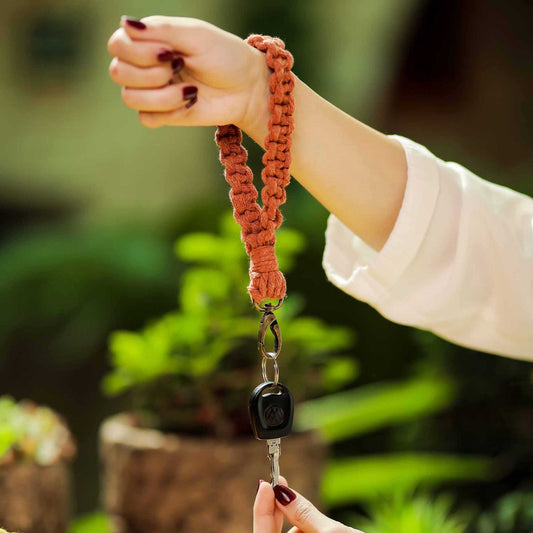 Key Chain Macramé Bracelet