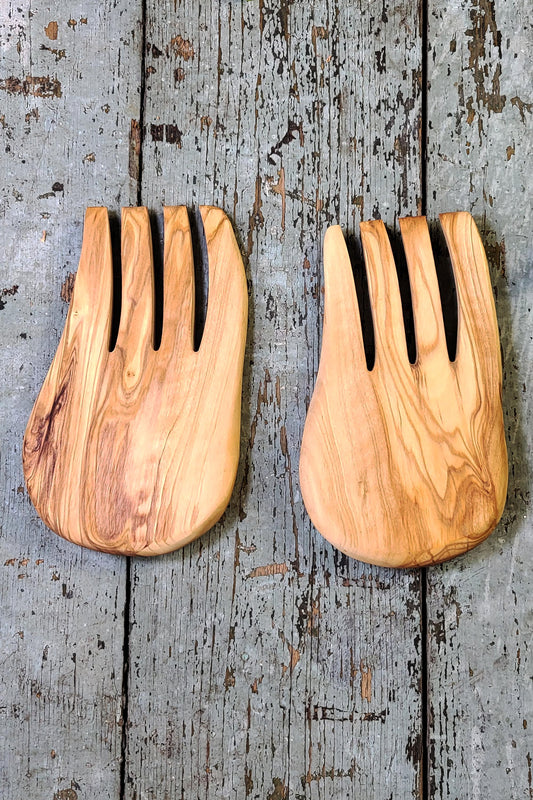 Olive Wood Tossing Claws