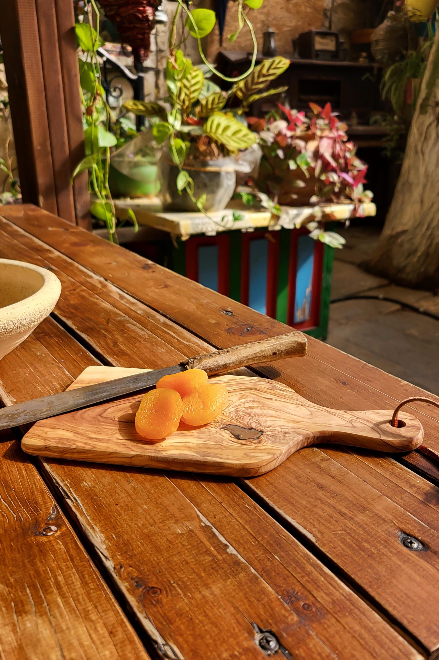 Petite Organic Olive Wood Slice Board