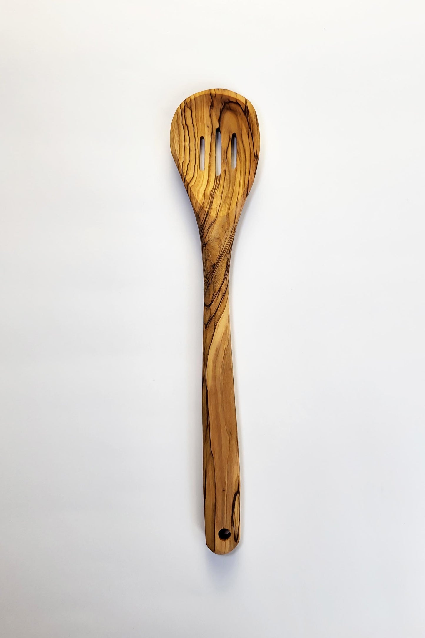 Olive Wood Slotted Spatula Spoon