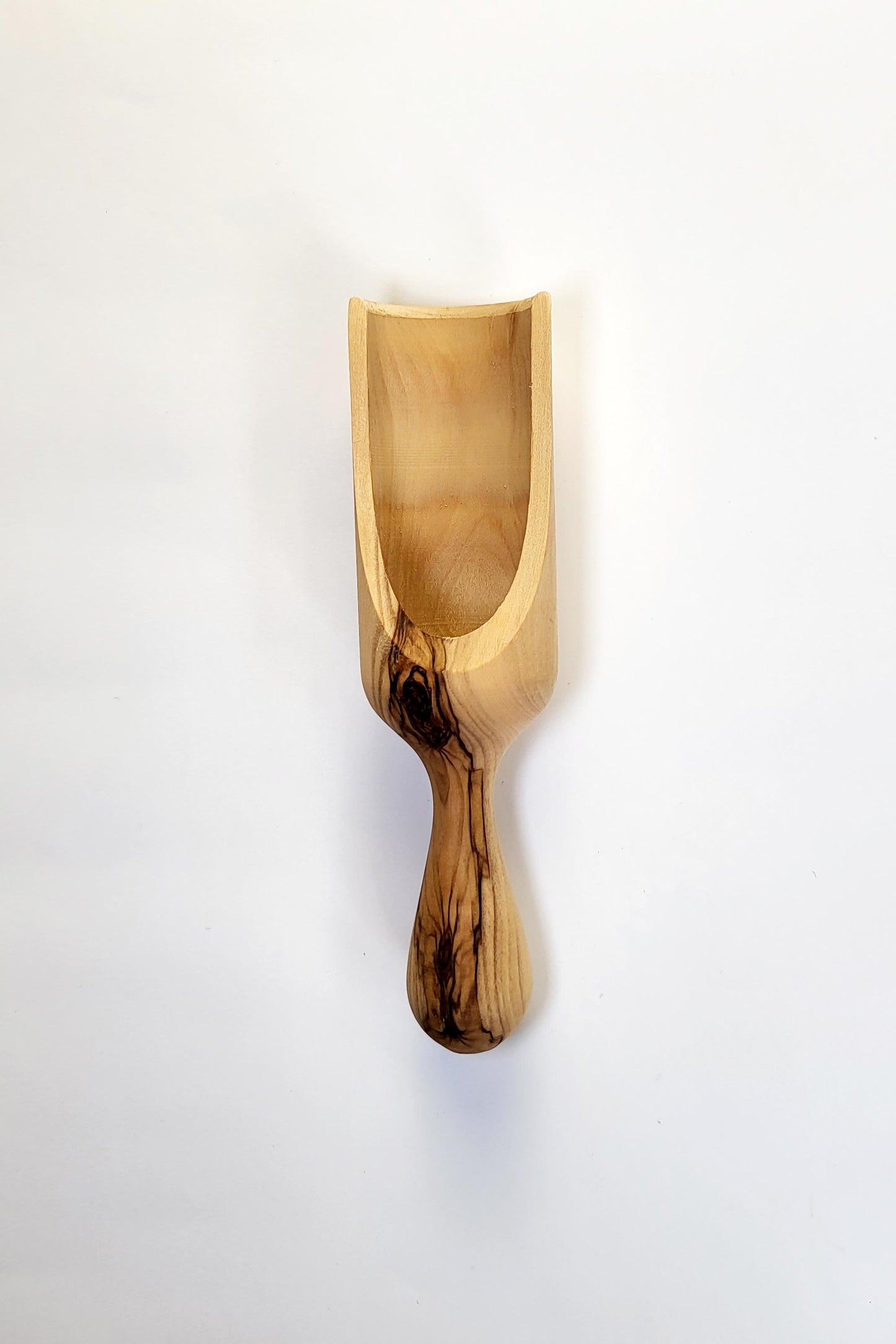 OliveWood Round Mouth Scoops - Available in three sizes — large, small and petite