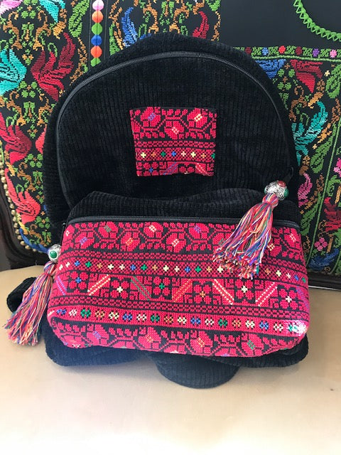 Custom Order - Three Embroidered Backpacks