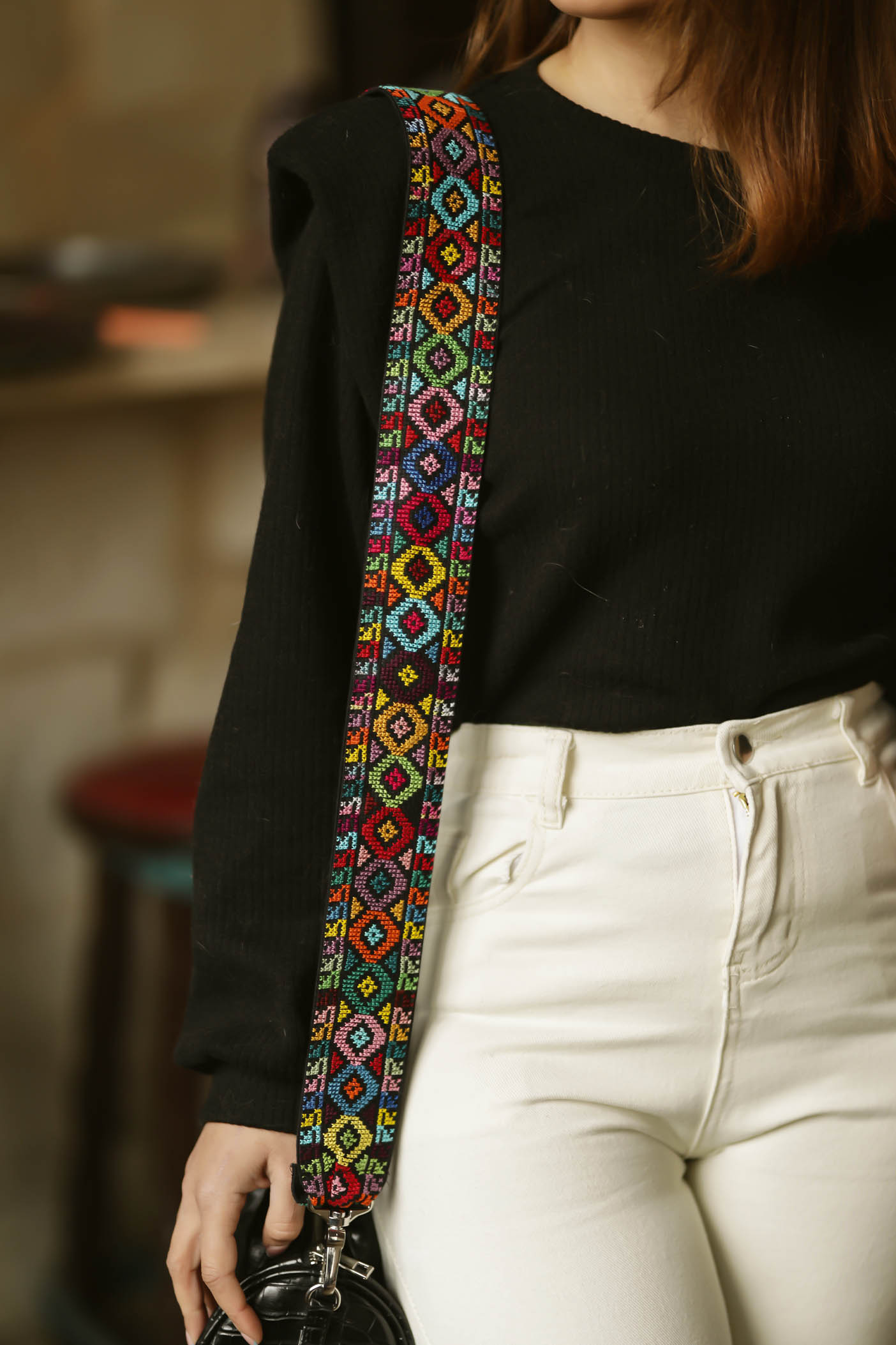 Mira's Embroidered Belt - Handmade