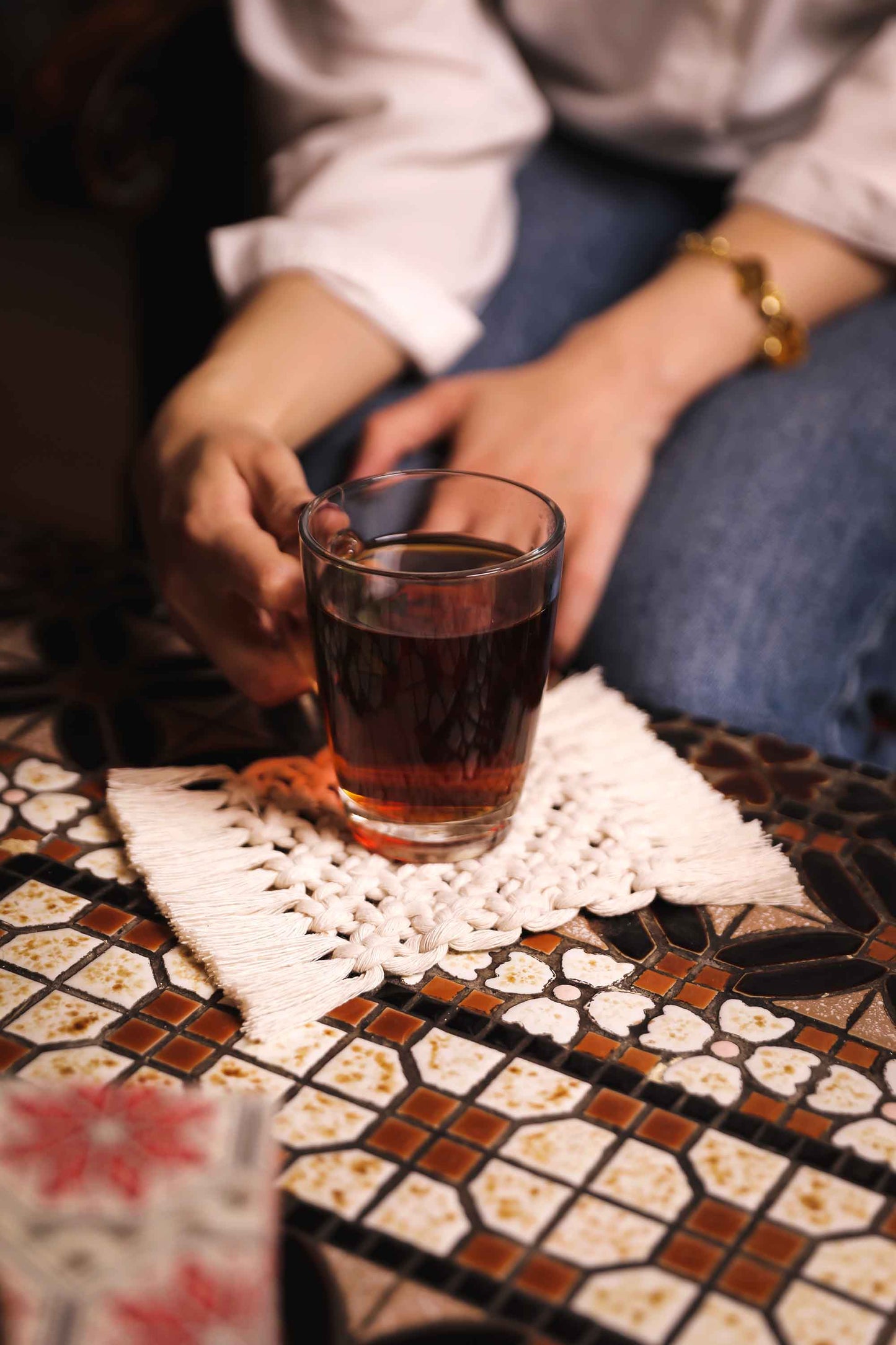 Macramé Geometric Coaster